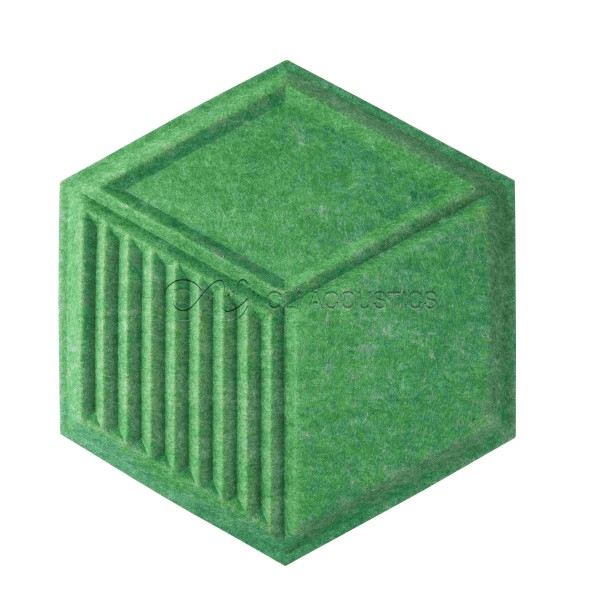 3D Hexagon Polyester Decorative Acoustic Panel For Hotel Wall